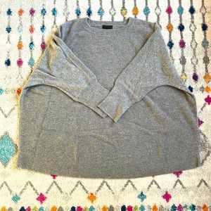 Grey JCrew cashmere sweater size XL